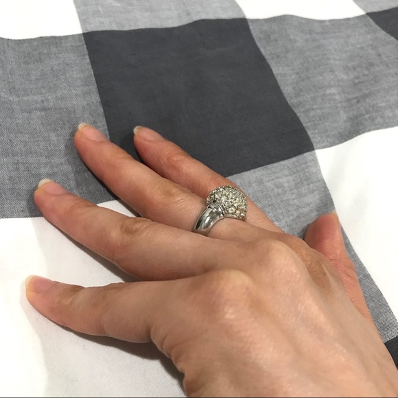 Sparkle Dome 925 Silver ring- Size 5.5 - Picture 8 of 14